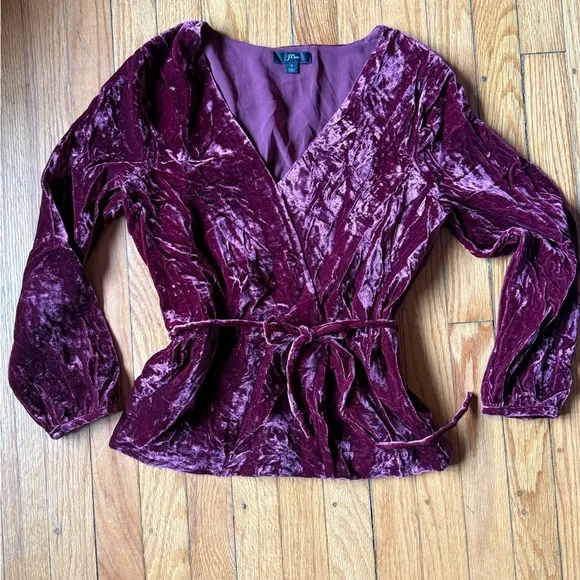 Crushed velvet top - Picture 4 of 7